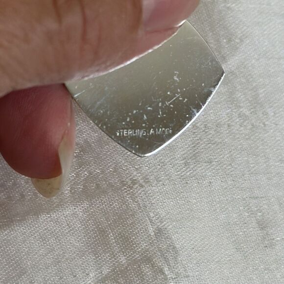 Vintage Lamode sterling silver diamond shaped pendant - Picture 3 of 4